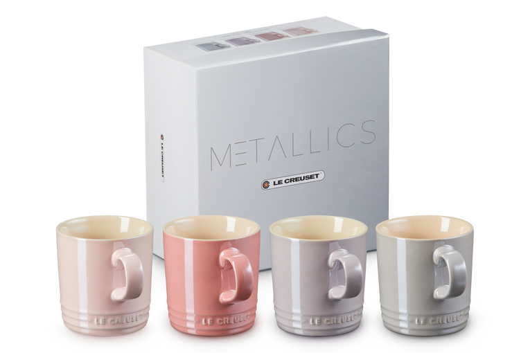 Le creuset metallic mugs deals