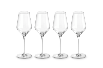 Set of 4 White Wine Glasses