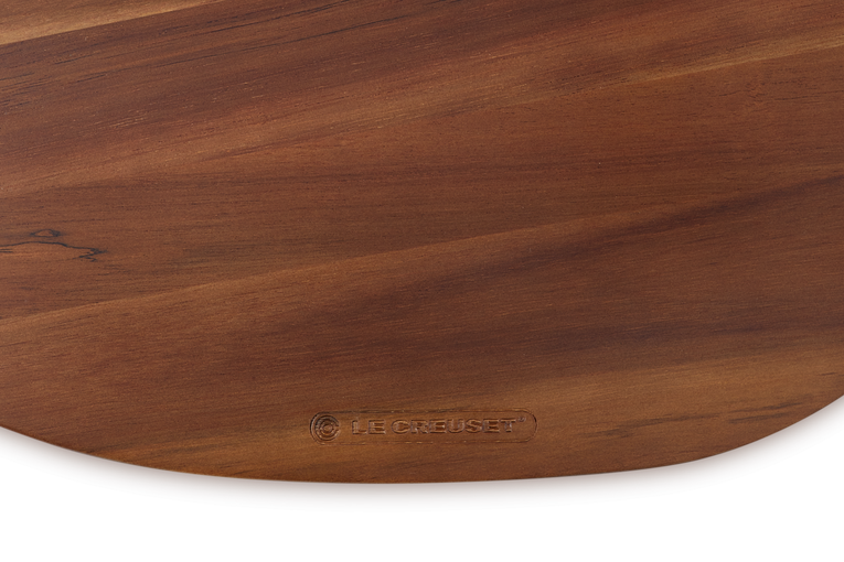 Oblong wooden tray outlet