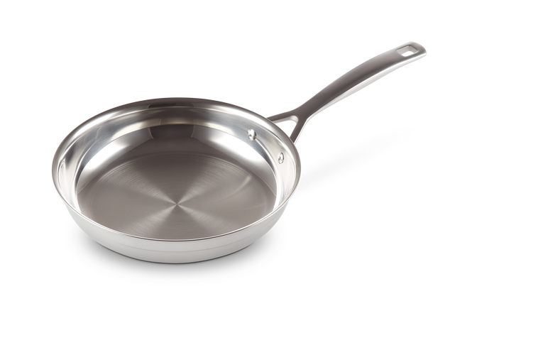 Stainless steel deals frying pan