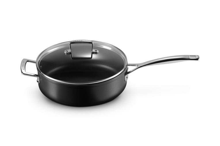 Non stick pan with new arrivals glass lid