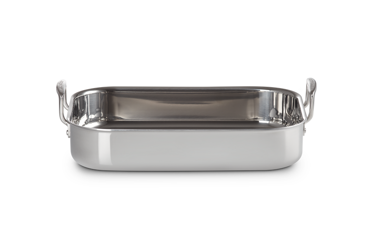3 ply Stainless Steel Rectangular Roaster Le Creuset IE