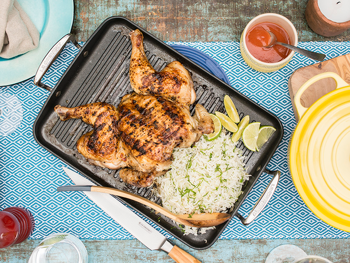Grilled butterflied chicken best sale
