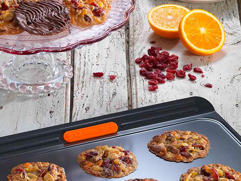 Cranberry, Orange and Pecan Florentines