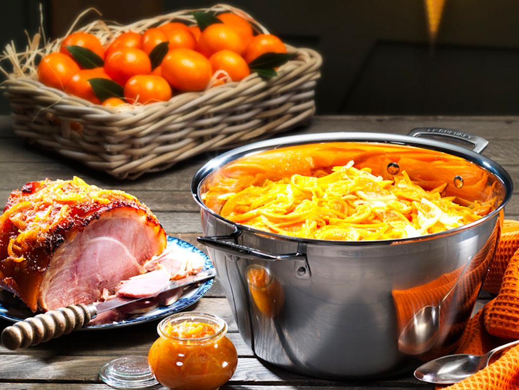 Clementine Marmalade Glazed Ham