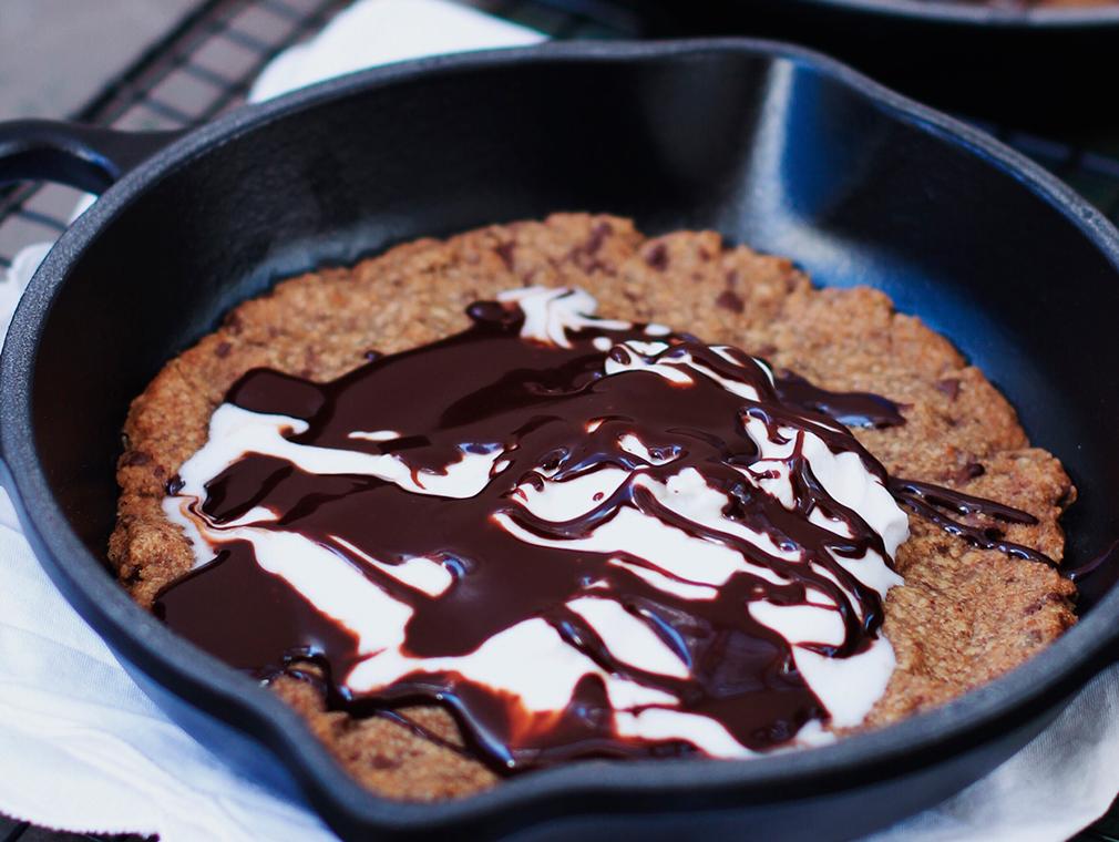 Chocolate Chip Skillet Pan Cookies