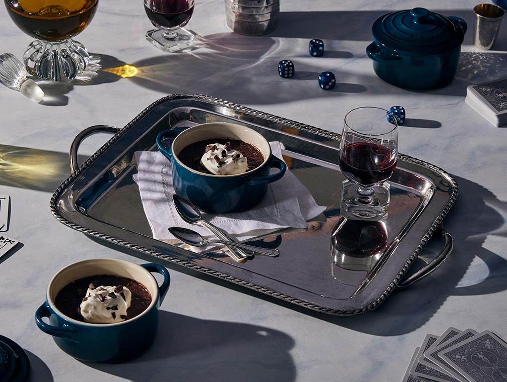 Red Wine Dark Chocolate Pot de Crème